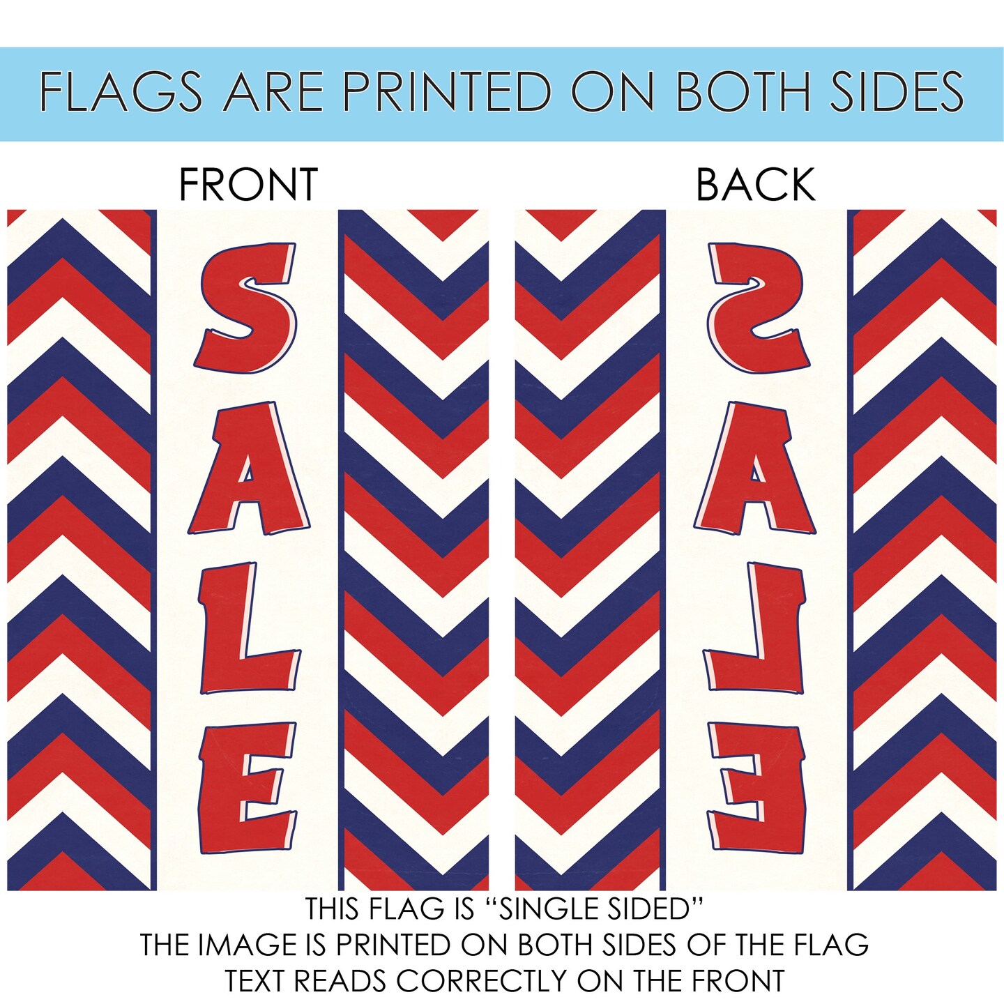 Sale-Chevron Decorative Sae Flag