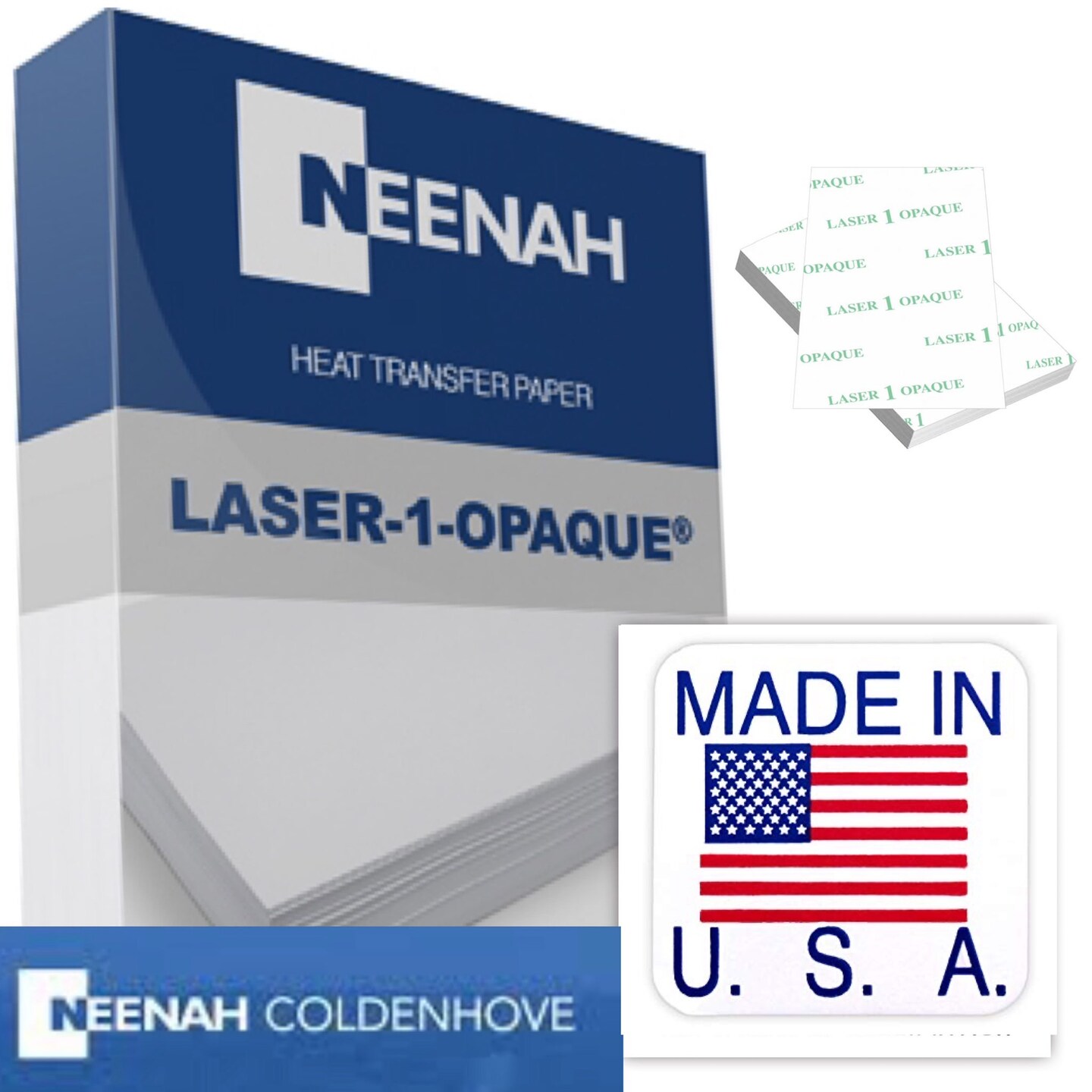 Neenah Heat Transfer Paper Laser 1 Opaque Dark SHIRT Heat Press Machine A4 50 Sheets Pk