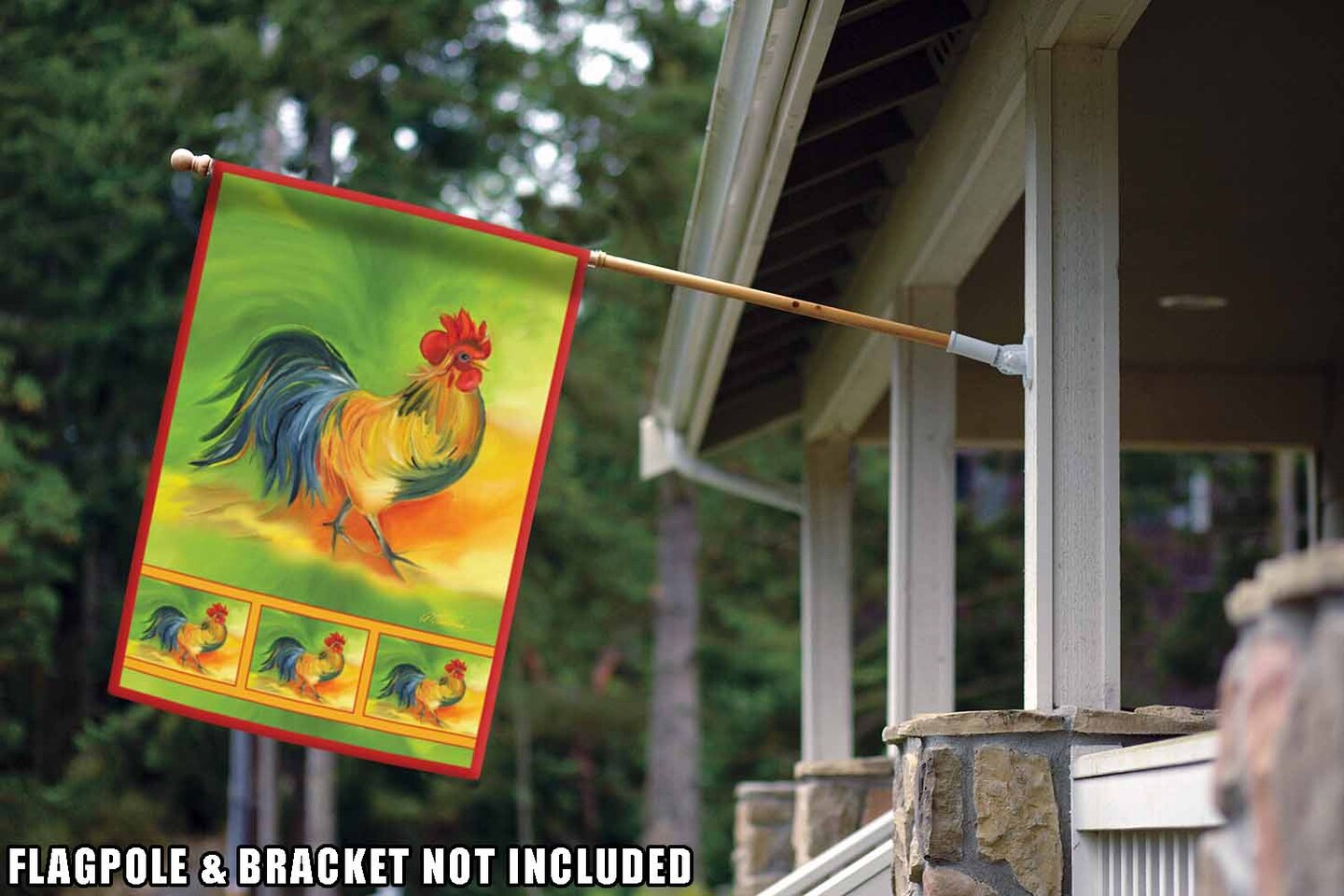 Rooster Decorative Rooster Flag