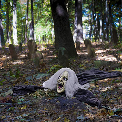 FUN LITTLE TOYS Halloween D&#xE9;cor Groundbreaker Zombie, Scary Outdoor Halloween Decoration