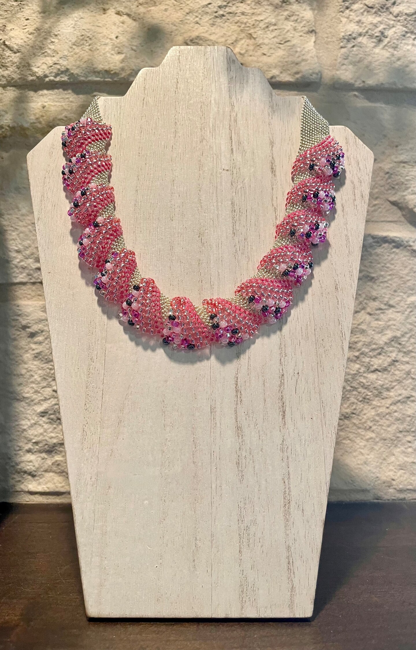 Pink Seed Bead Necklace MakerPlace by Michaels