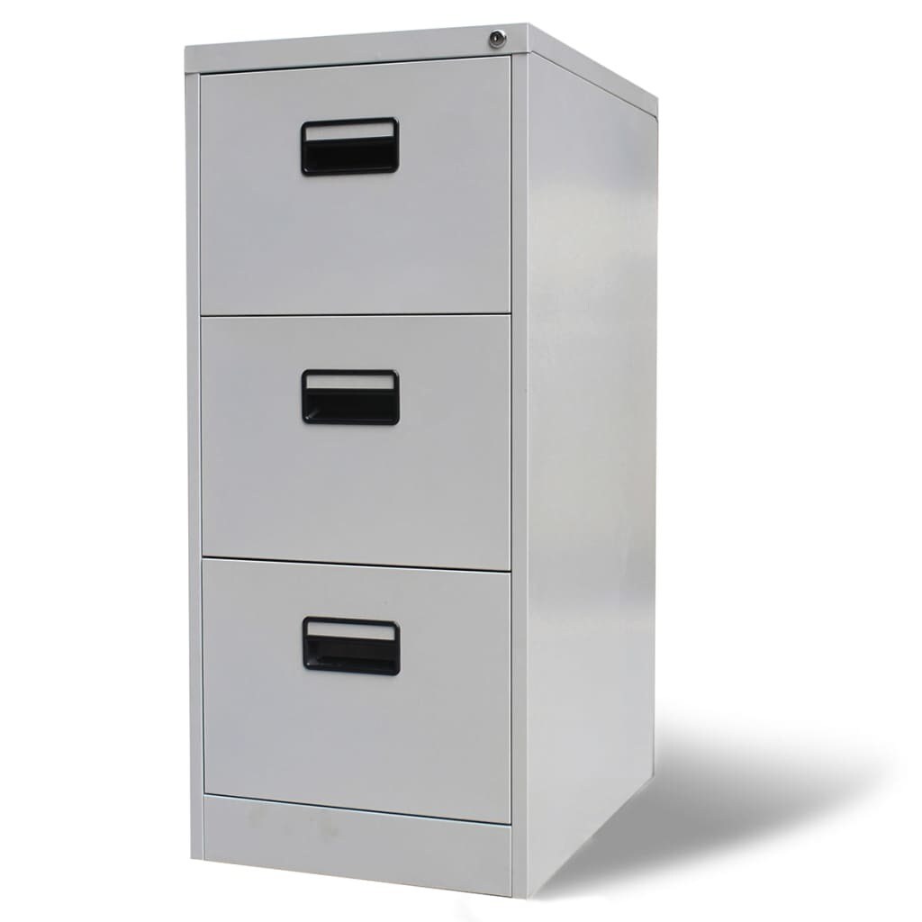 Steel Filing Cabinet Light Gray 18.1&#x22;x24.4&#x22;x40.4&#x22;
