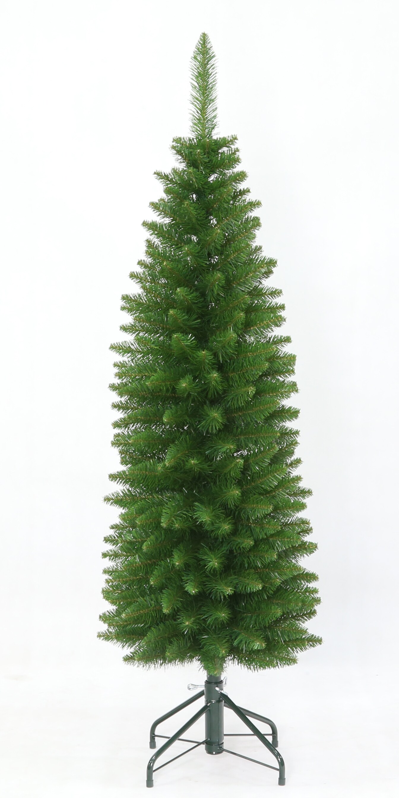Slim Pencil Christmas Tree Prelit Clear LED - Artificial - HOLIDAY TREE ...
