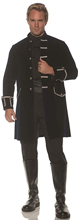 Men&#x27;s Navy Frock Coat Costume Jacket