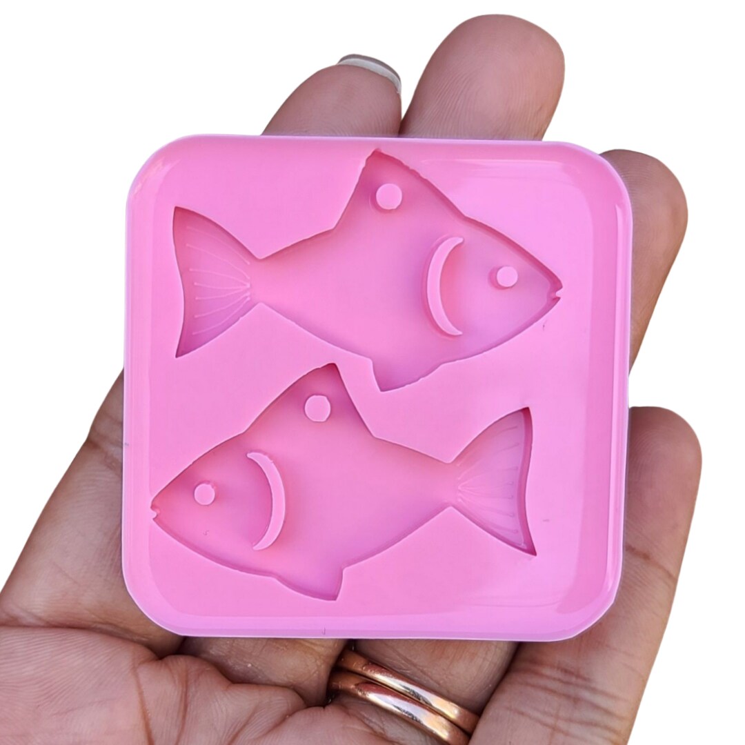 Fish Silicone Mold for Resin, Fish Shape Animals Food Earrings Mold