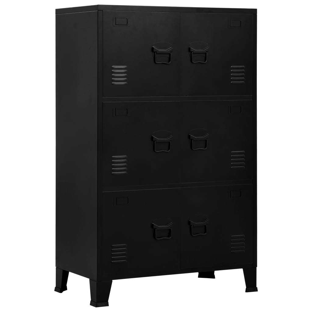 Industrial Storage Steel Chest - Black