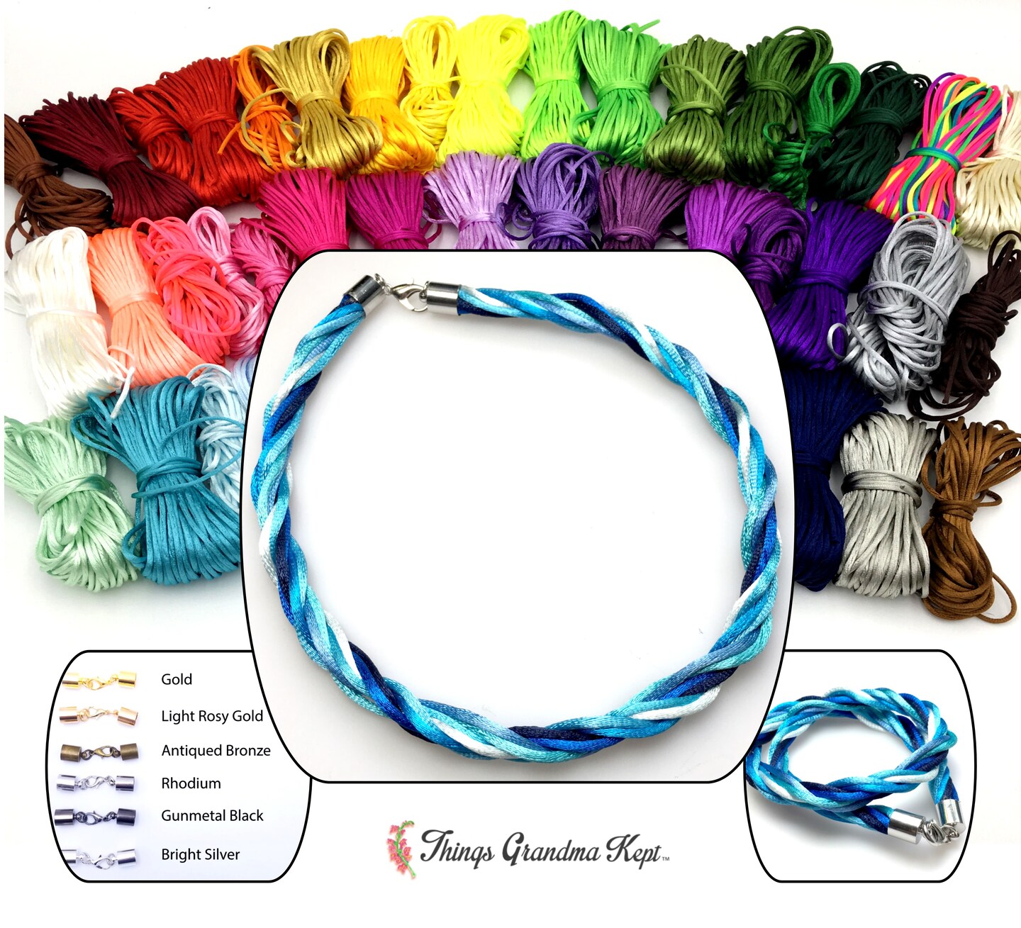 Multi Strand Satin Rope Cord Necklace or Choker MakerPlace by Michaels