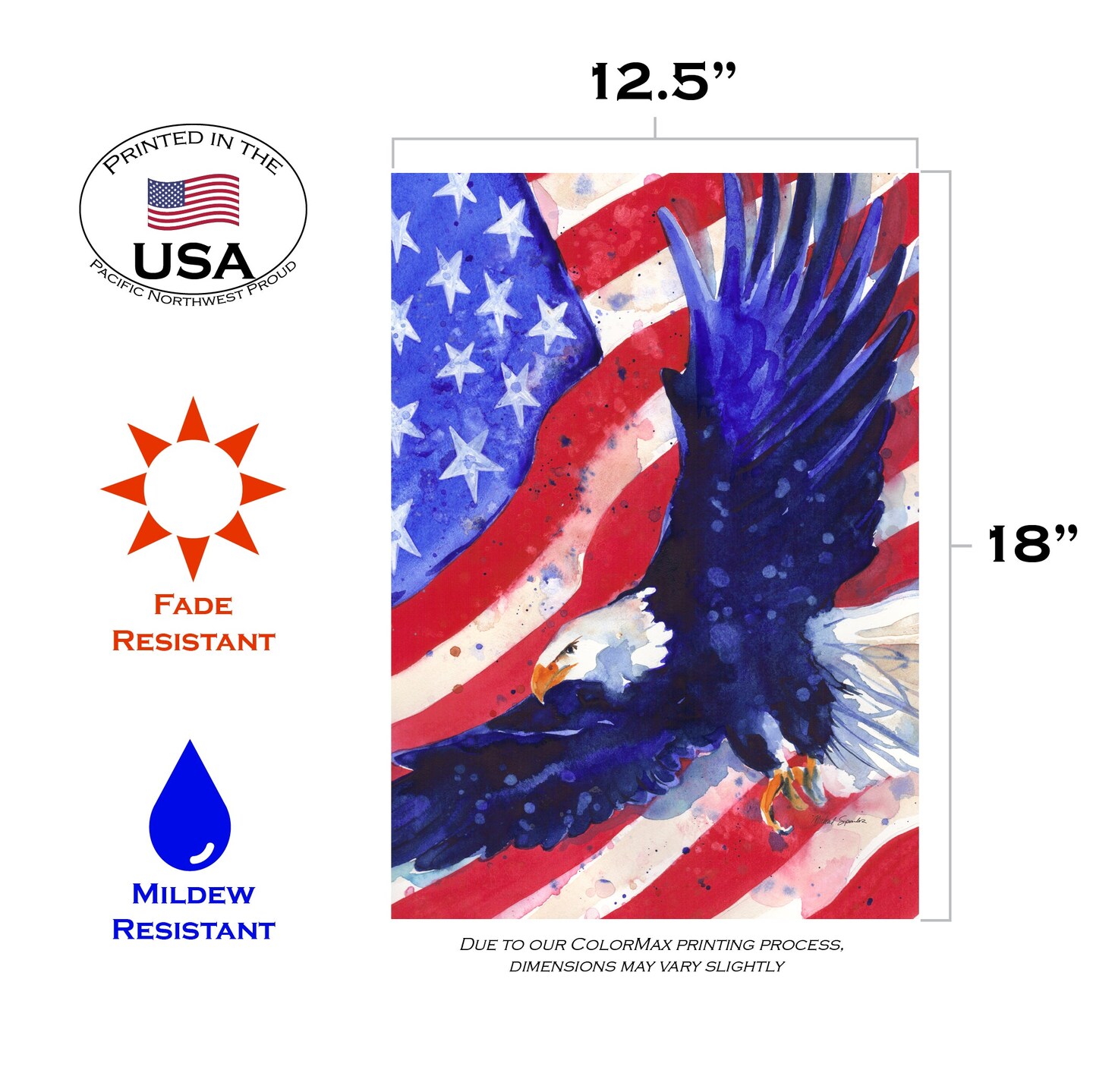 Liberty Eagle Decorative Patriotic Flag