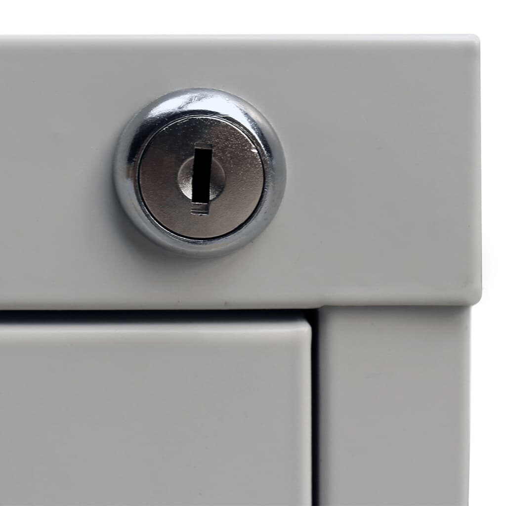 Steel Filing Cabinet Light Gray 18.1&#x22;x24.4&#x22;x40.4&#x22;