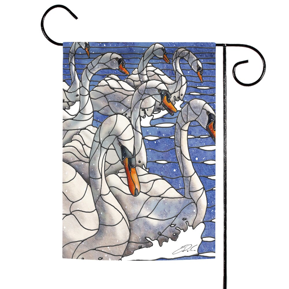 Swan Lake Decorative Bird Flag