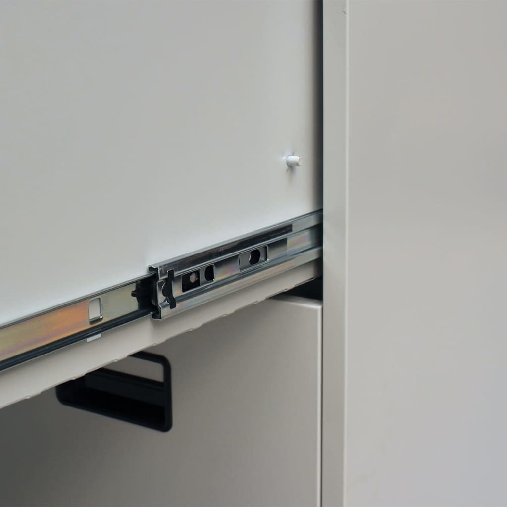 Steel Filing Cabinet Light Gray 18.1&#x22;x24.4&#x22;x40.4&#x22;