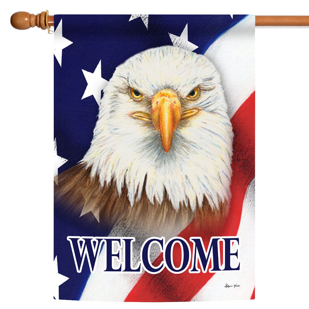 Eagle Welcome Decorative Patriotic Flag