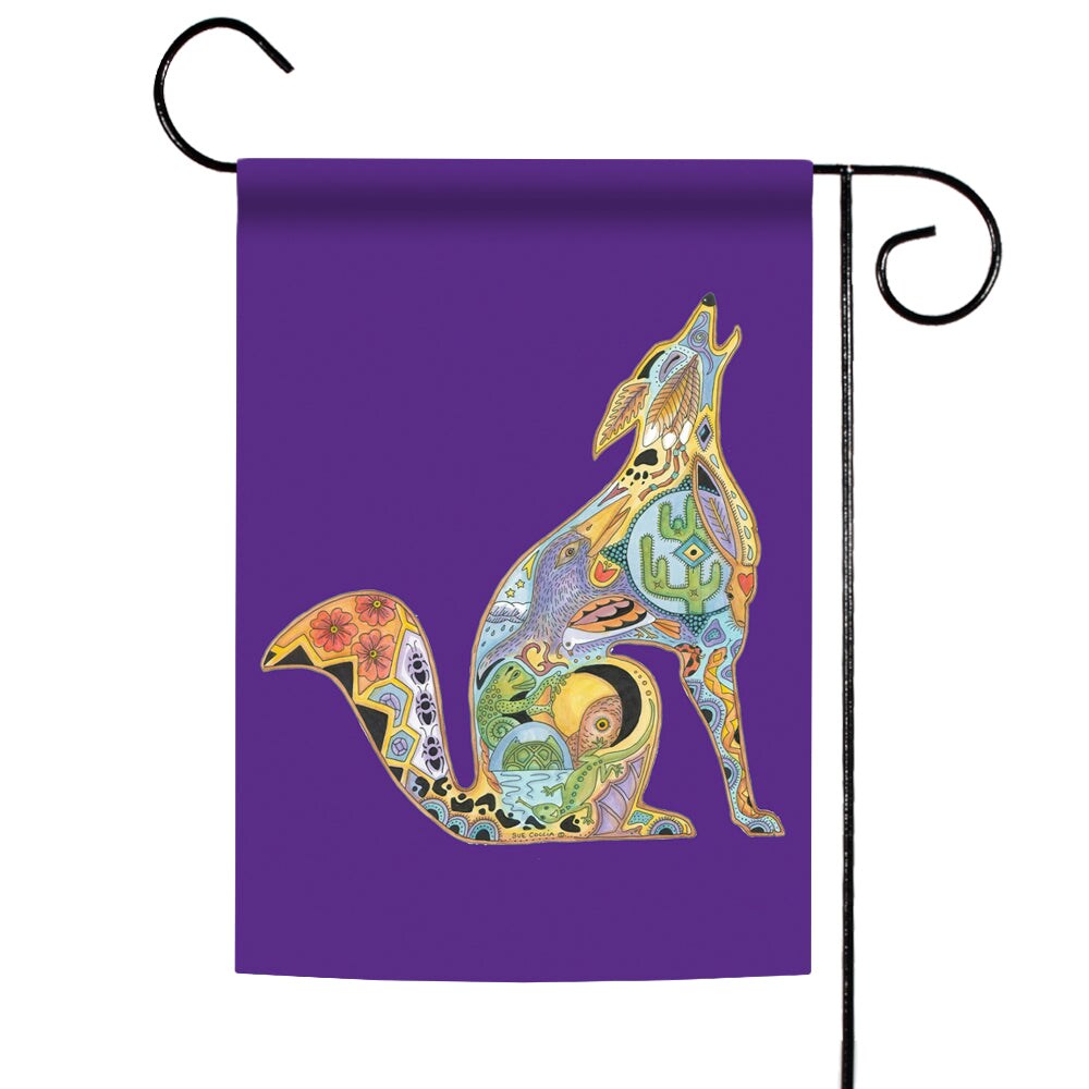 Animal Spirits- Howling Wolf Decorative Howling Wolf Flag