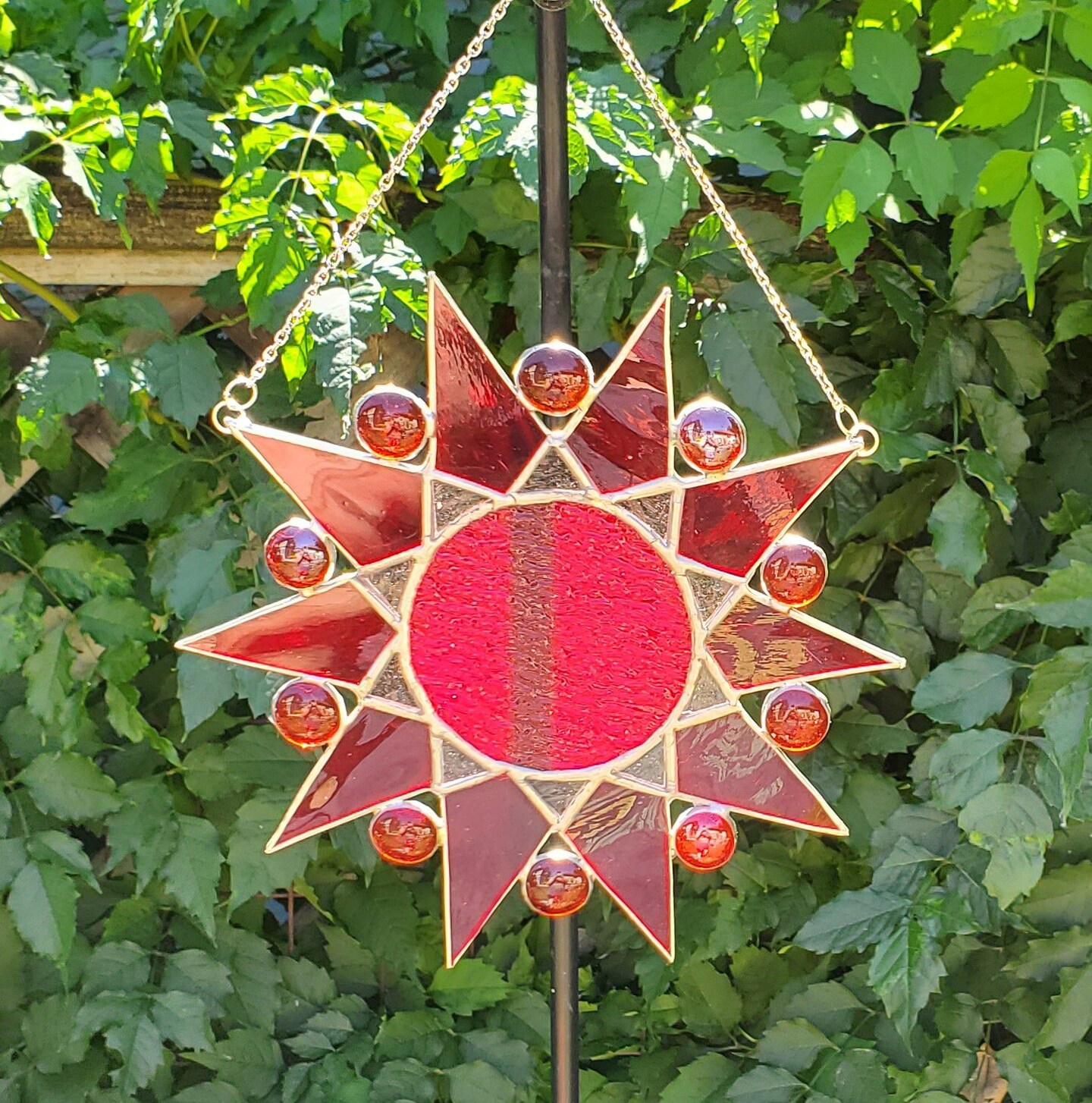 Original design handmade stained glass outlets suncatcher