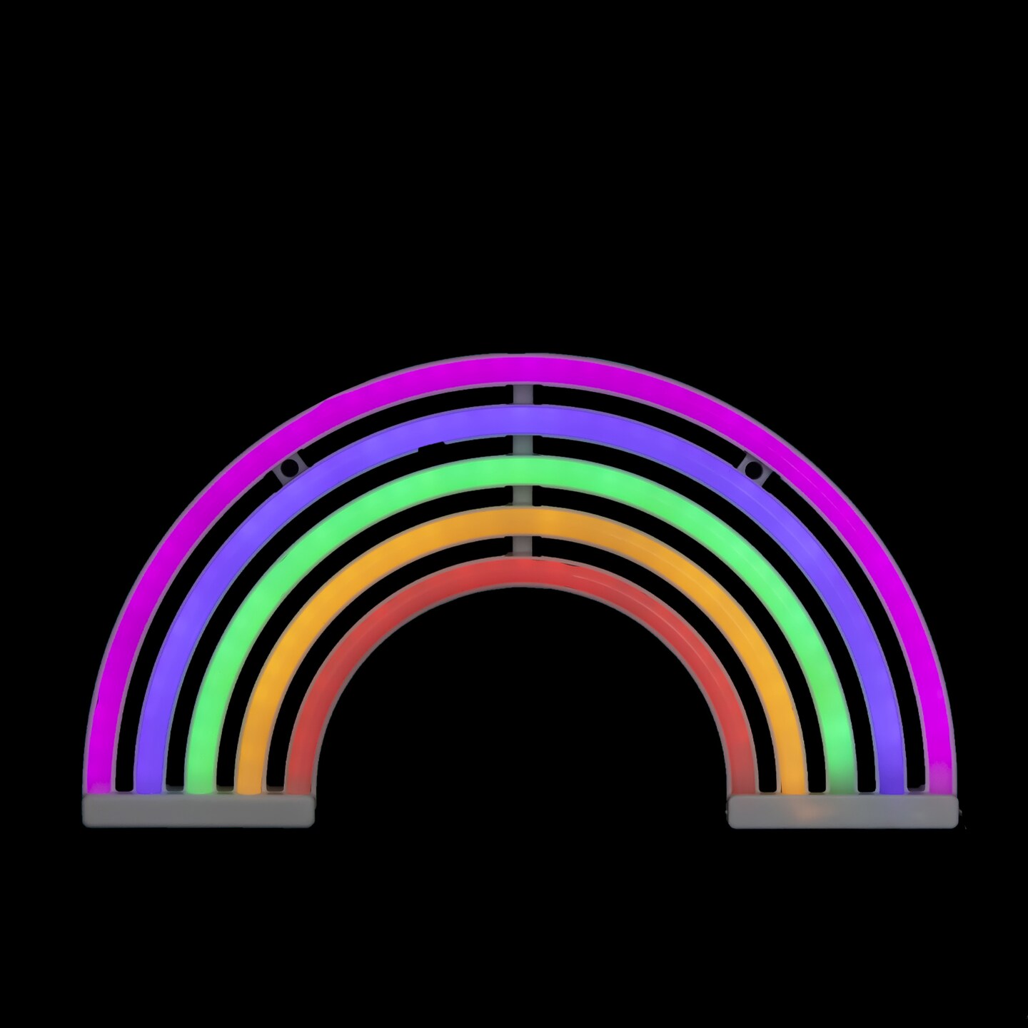 Northlight 12&#x22; Neon Style LED Multi-Color Rainbow Light Wall Sign