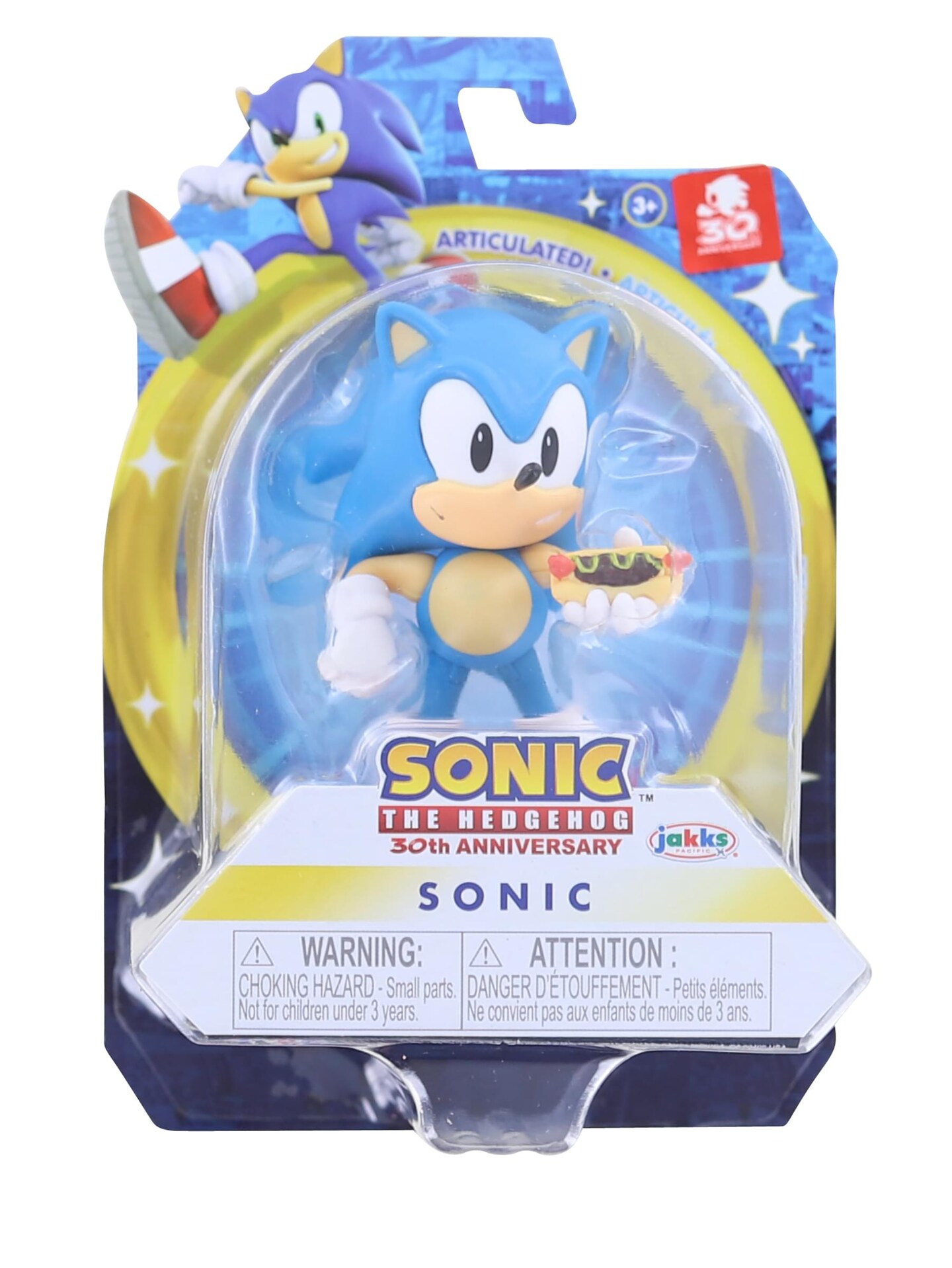 Sonic the Hedgehog 2.5 Inch Figure | Classic Sonic w/ Hot Dog