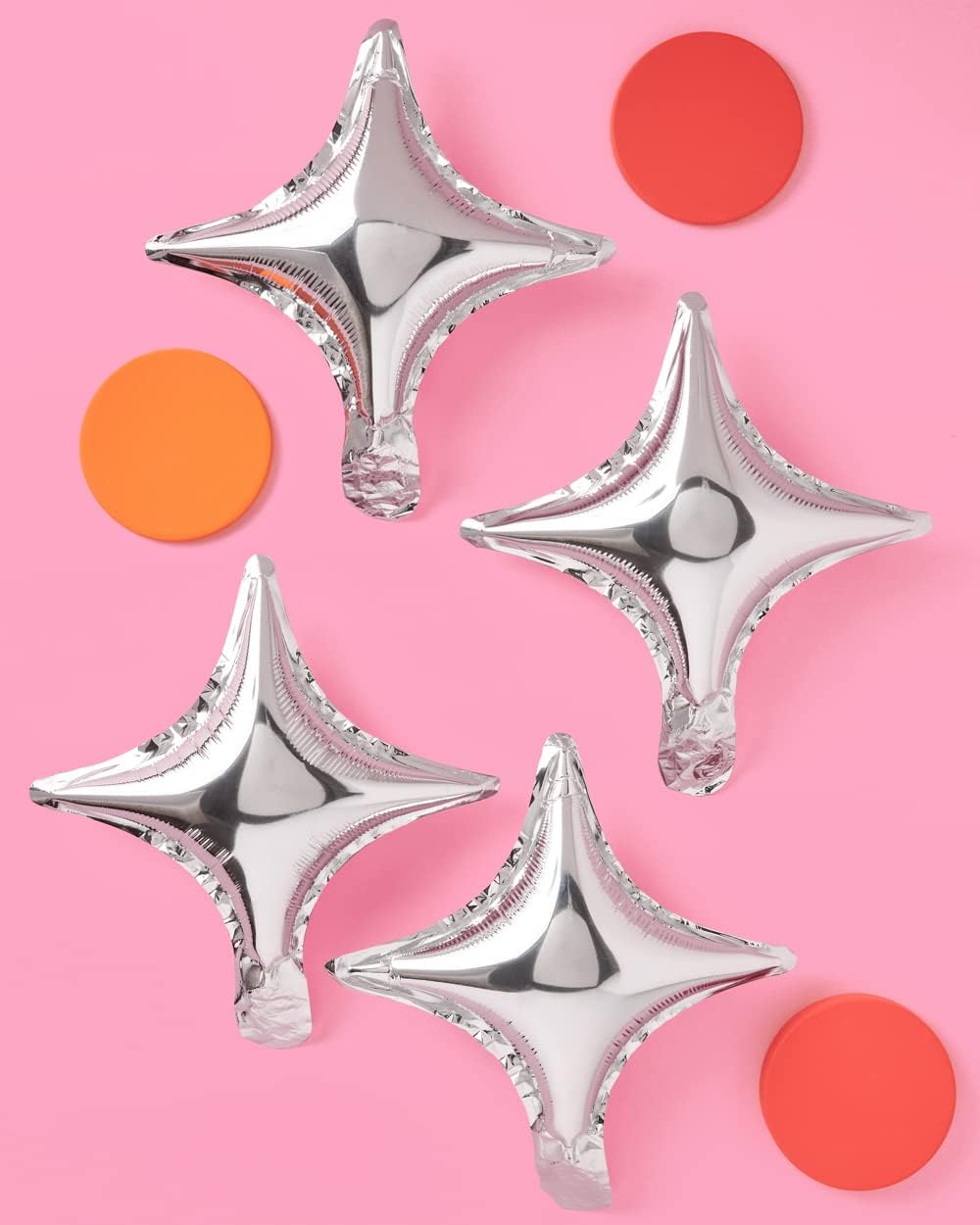 Silver Sparkle Foil Birthday Balloon - 6 pc | Bday Party Decorations, Bachelorette, Anniversary, Graduation
