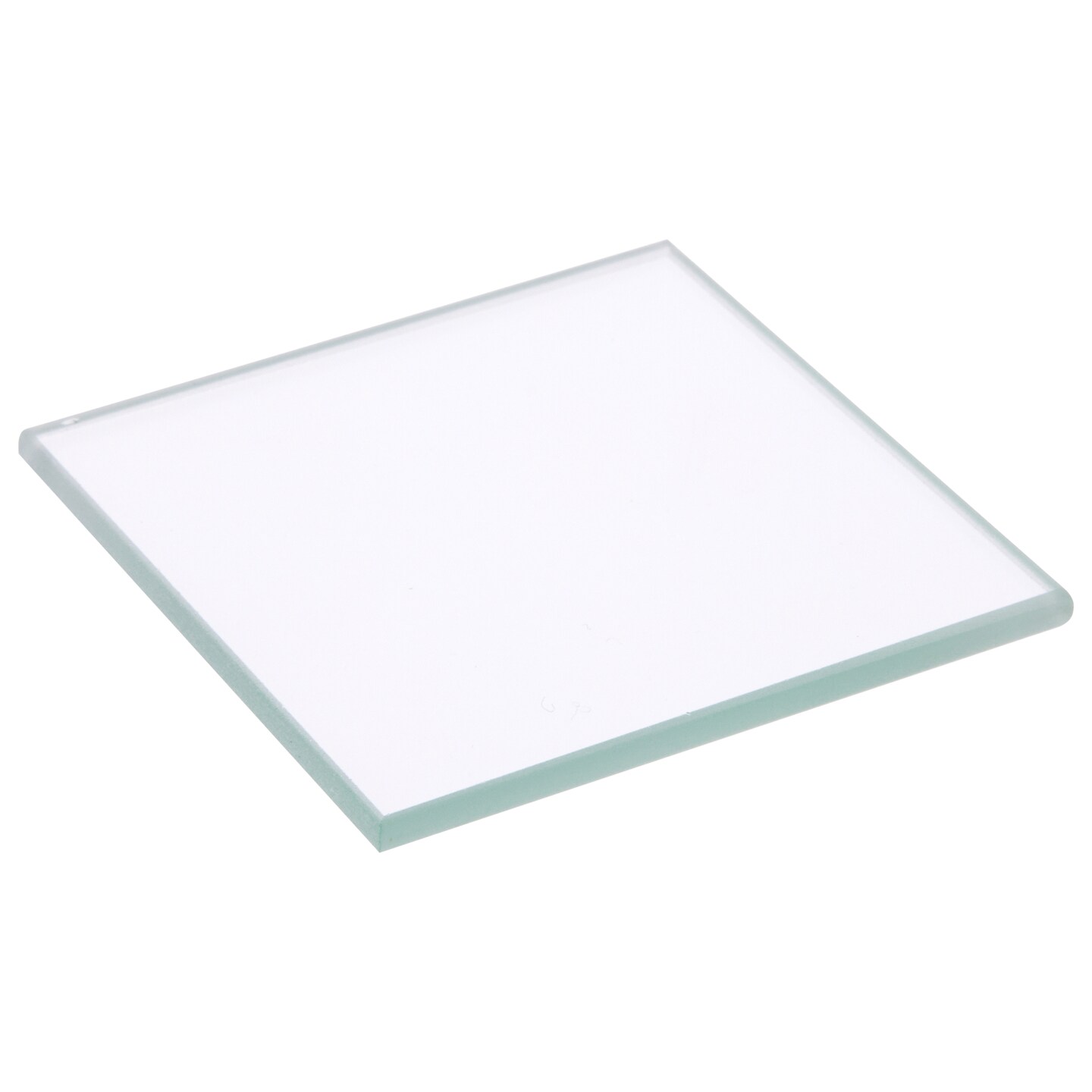 Plymor Square 3mm Non-Beveled Clear Glass, 2 inch x 2 inch