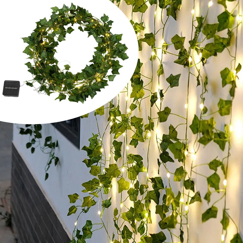 32.8ft Green Leaves Vine String Lights