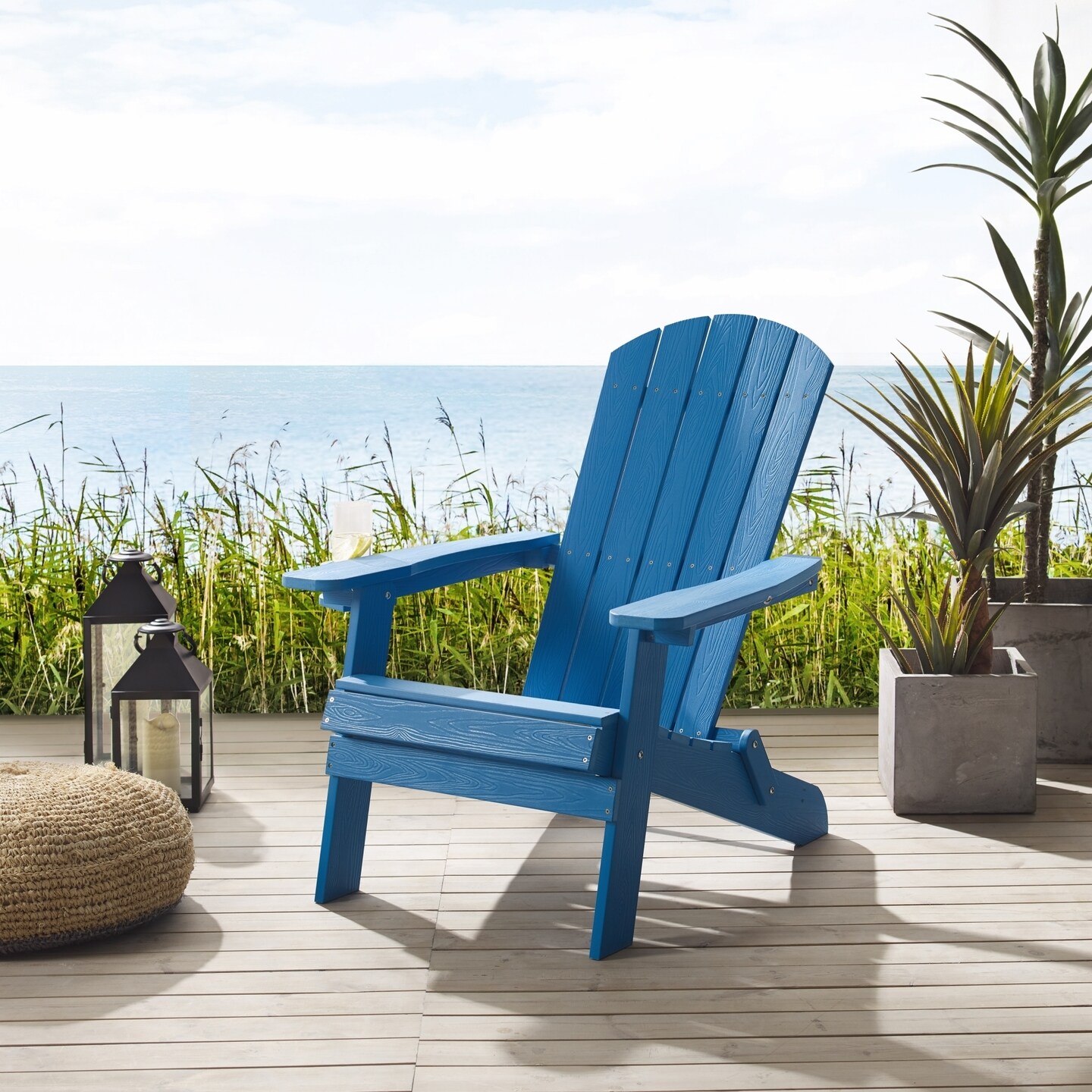 Inspired Home Bastian Outdoor Chair Weather Resistant Easy Maintenance