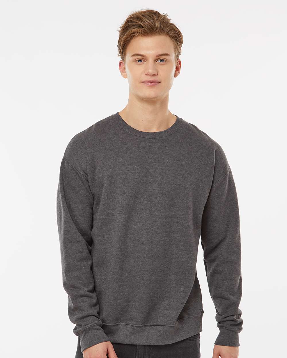 Unisex Men's Casual Sweatshirt Solid Color All Match Fleece Crew Neck Rib  Cuff Male Pullover Streetwear | RAYDAN