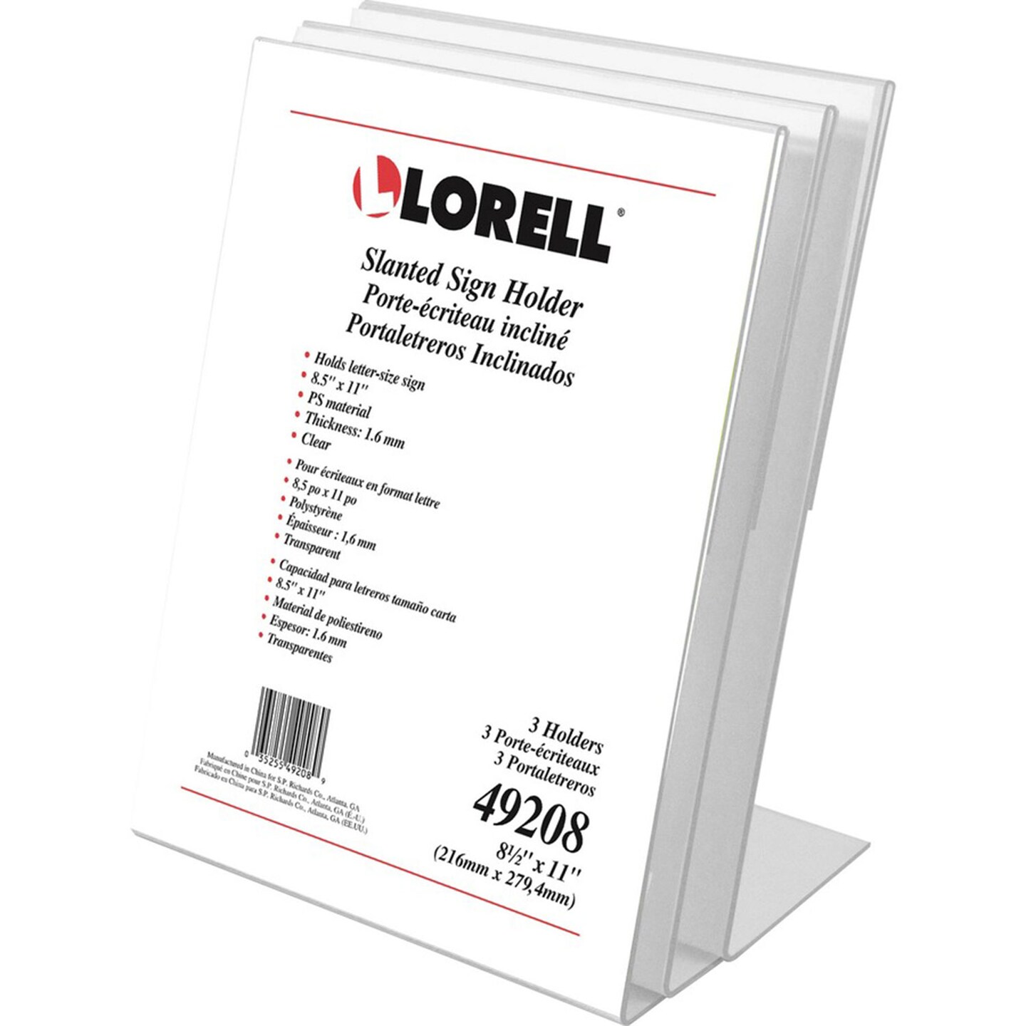 Lorell L-base Slanted Sign Holder Stand - Support 8.50 Lorell L-base Slanted Sign Holder Stand - Support 8.50