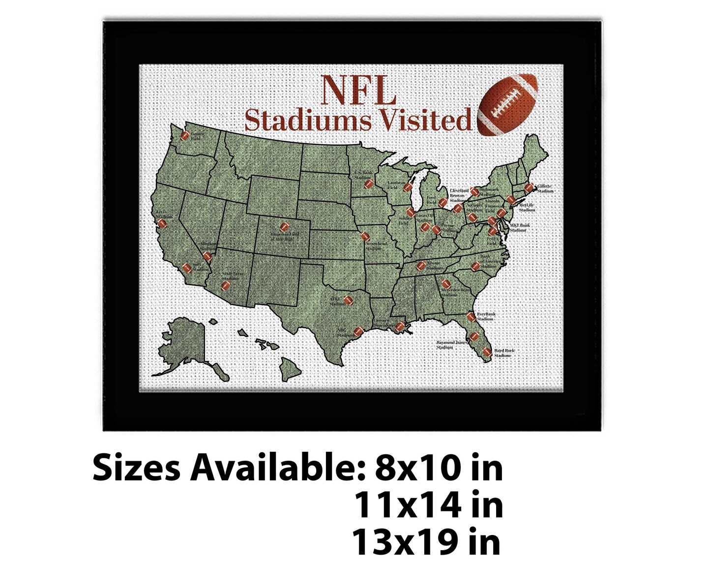 Nfl Stadiums List Of Us Football Teams Travel List Of Football