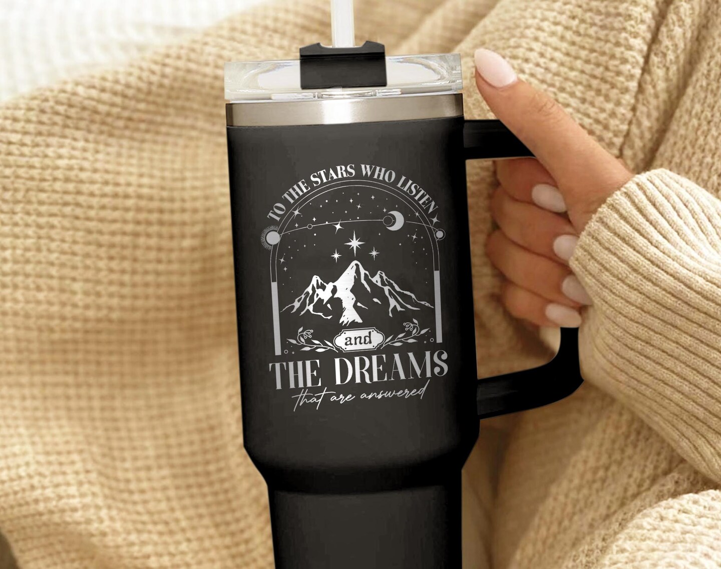 Acotar Velaris tumbler, Velaris Tumbler, 40oz Tumbler, Engraved Tumbler,  Engraved Tumbler With Handle, Engraved Tumbler, Book Nook Velaris