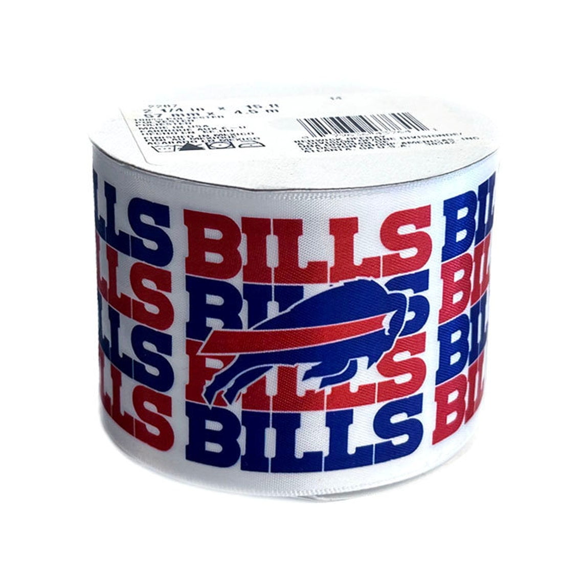 Bills Printed Ribbon 2.5&#x22;-Inch Width, 15 Foot Spool