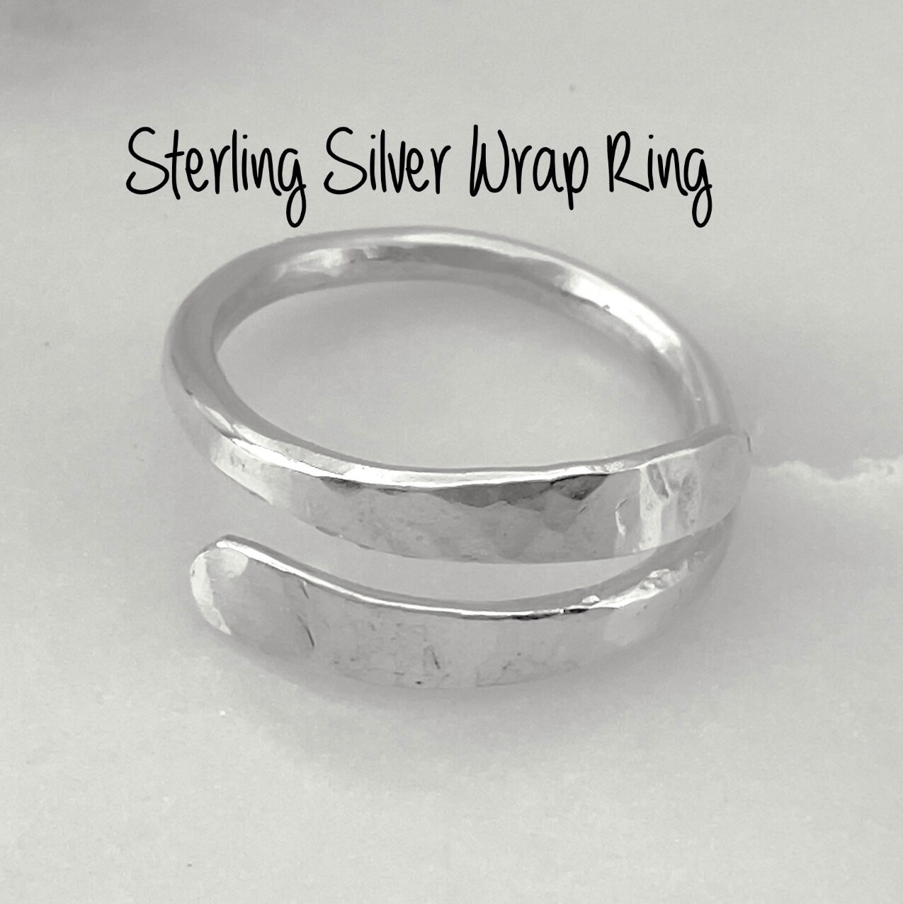 Hammered 2025 thumb ring