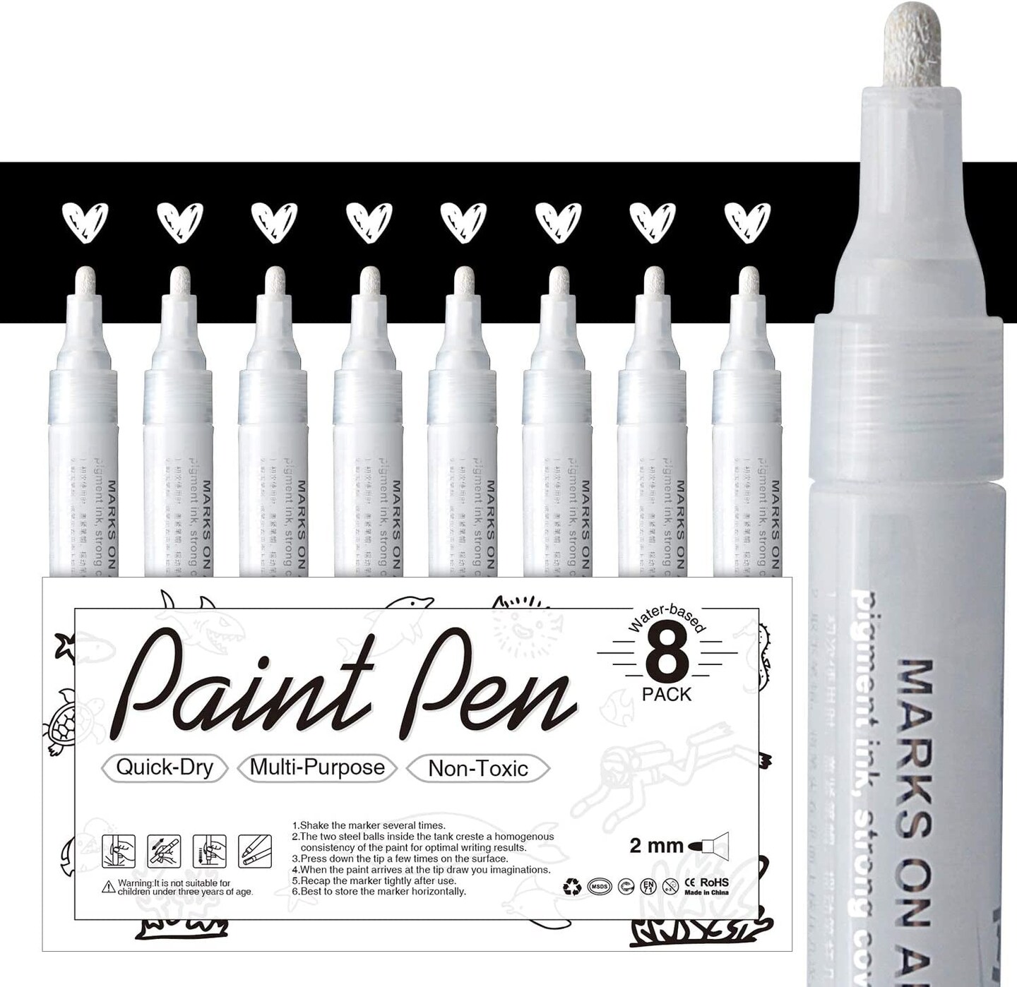Acrylic Paint Pens in Art & Drawing Markers 