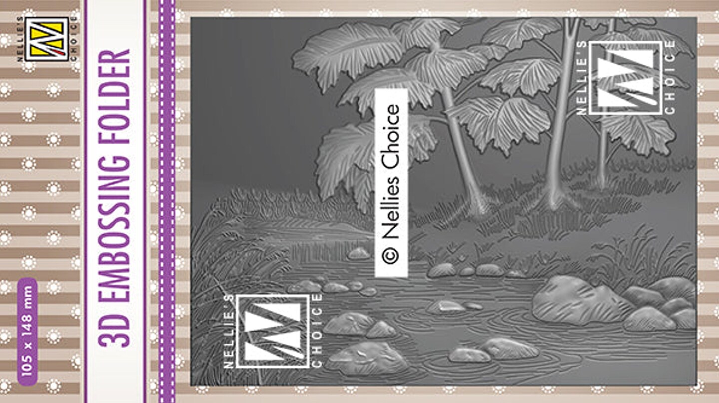 Nellie&#x27;s Choice 3D Embossing Folders Waterfall