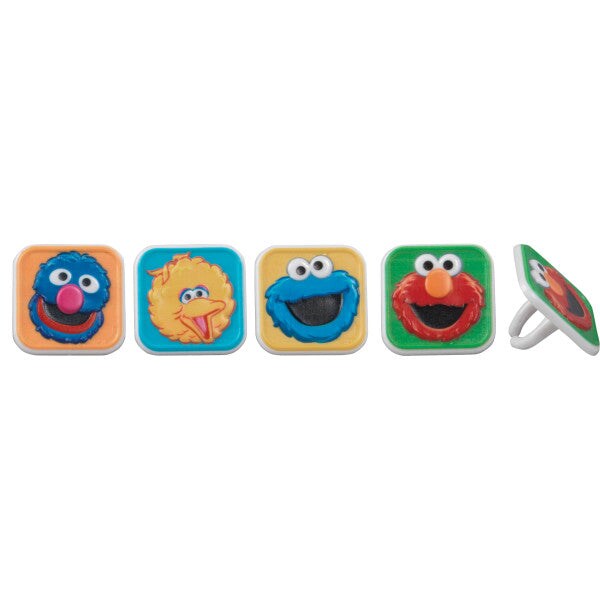 Sesame Street Bright &#x26; Fun Cupcake Rings, 12ct