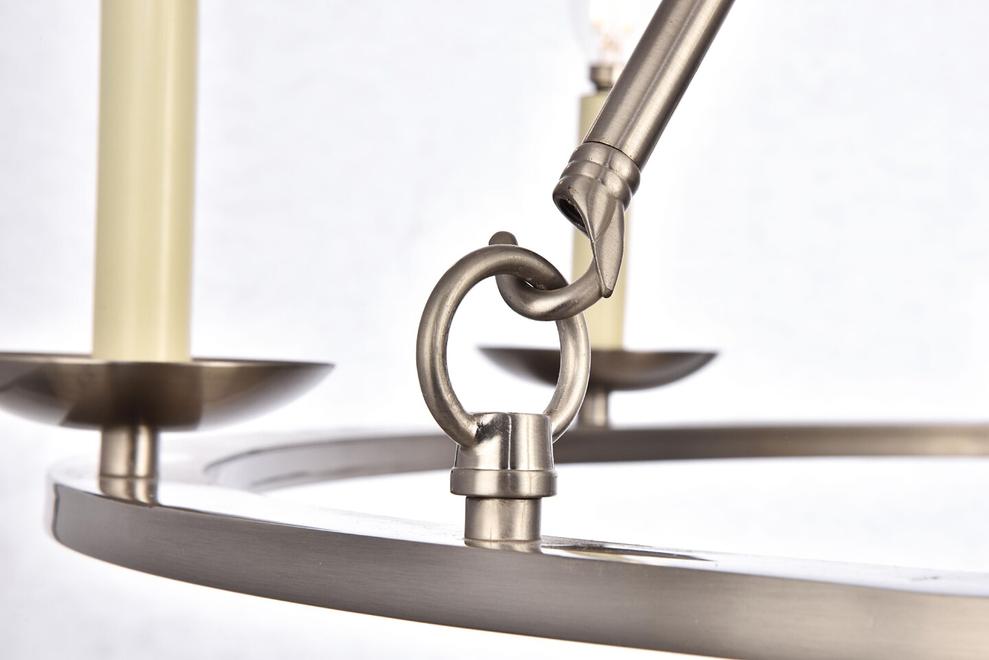 Maine Collection Chandelier D32.4 H23.25 Lt:6 Burnished Nickel Finish