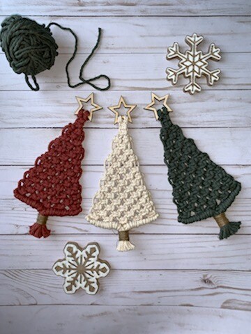 Macramé Christmas Tree Tutorial Printable DIY image 1