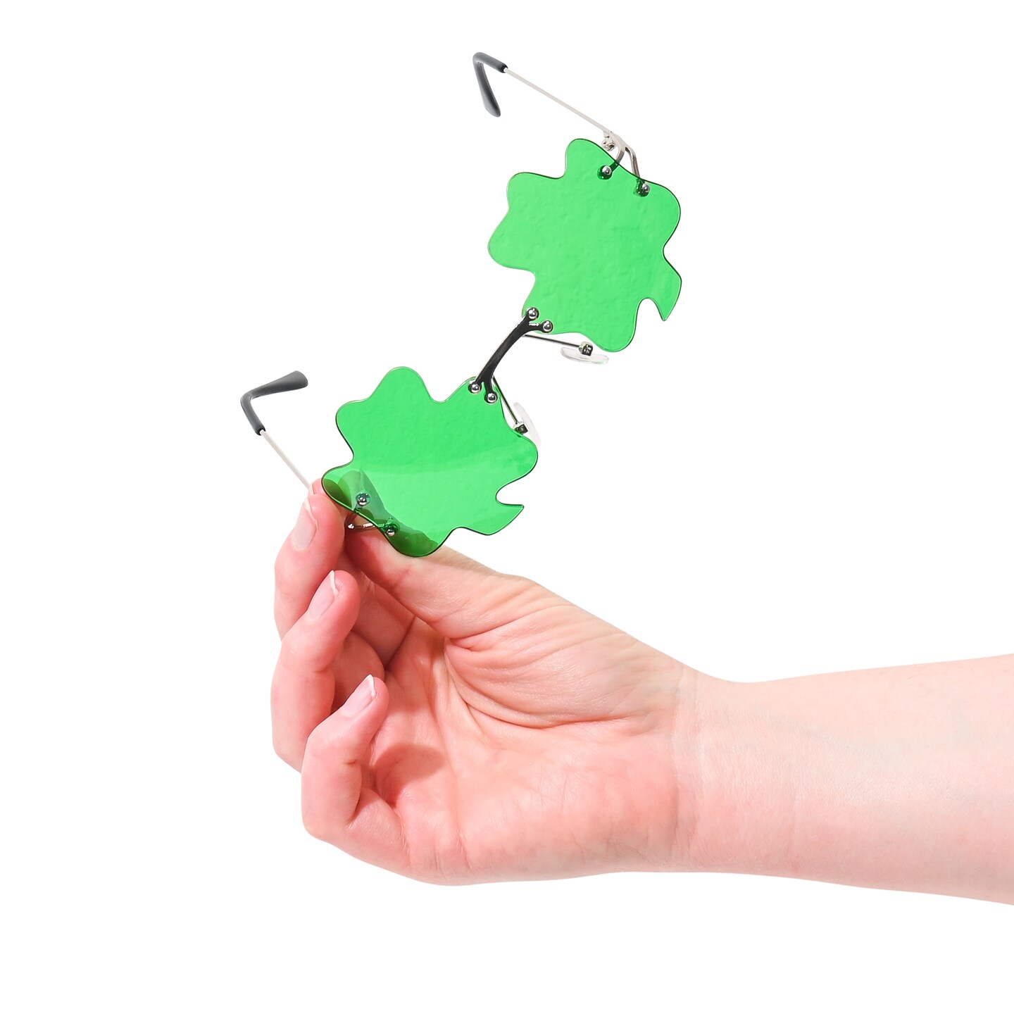 St. Patricks Day Irish Shamrock Leaves Green Leprechaun Costume Glasses, 1 Pair by Big Mos Toys