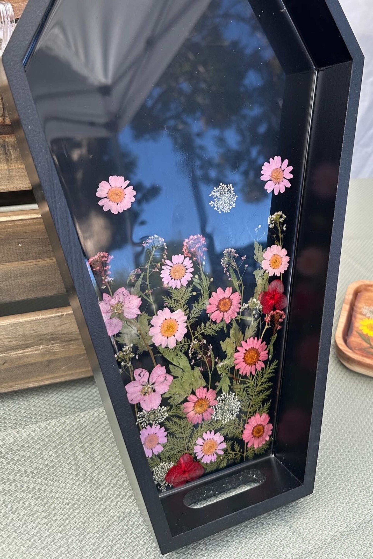 Floral Coffin Serving Tray image 2
