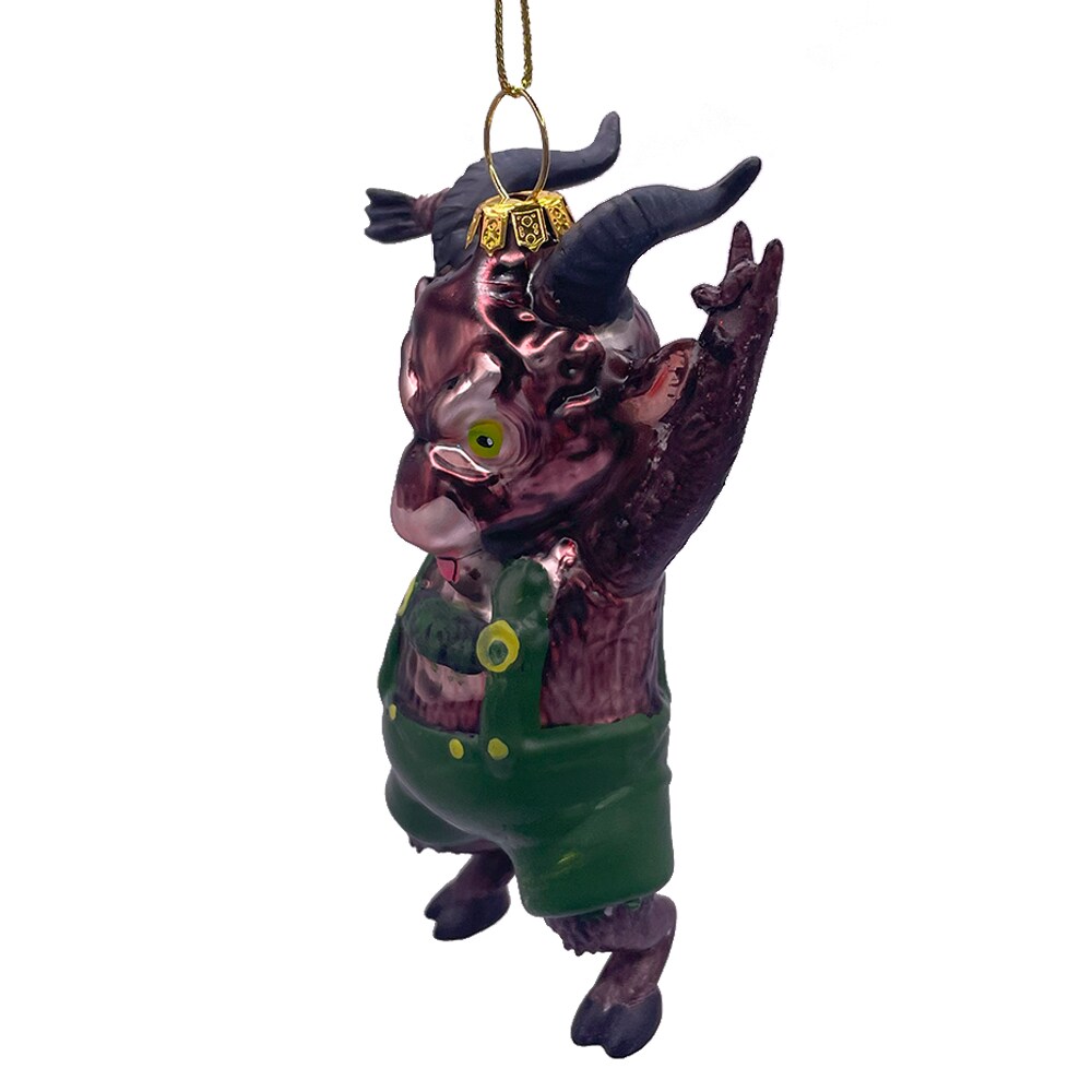 Krampus Clear Ornament Single ornament