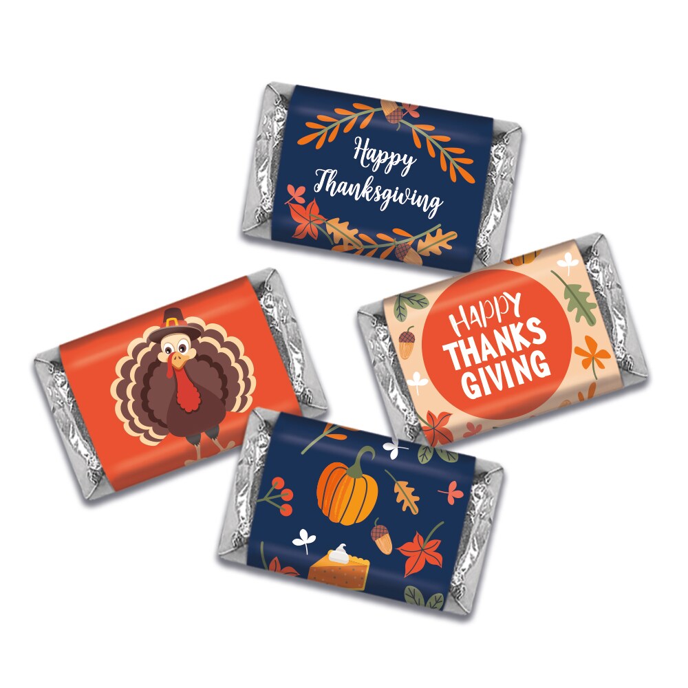 Thanksgiving Candy Party Favors Hershey&#x27;s Miniatures Chocolate - Fall Turkey