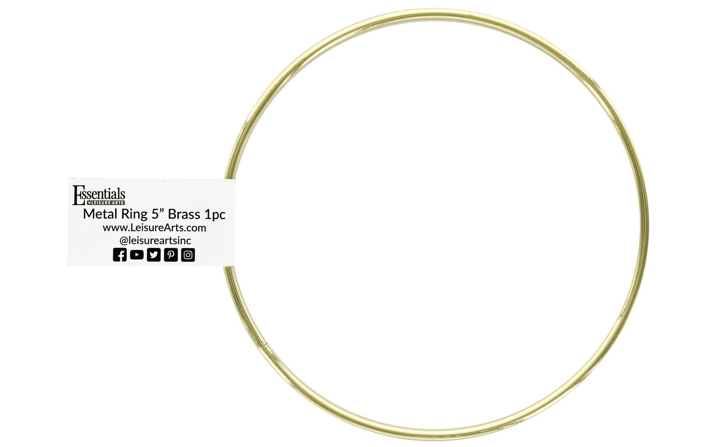 EBL Metal Ring  5&#x22; Brass