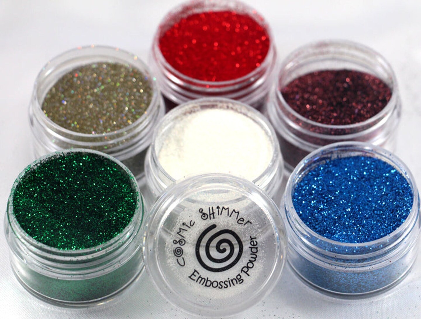 Cosmic Shimmer  Brilliant Sparkle Embossing Powder - Silver Tinsel