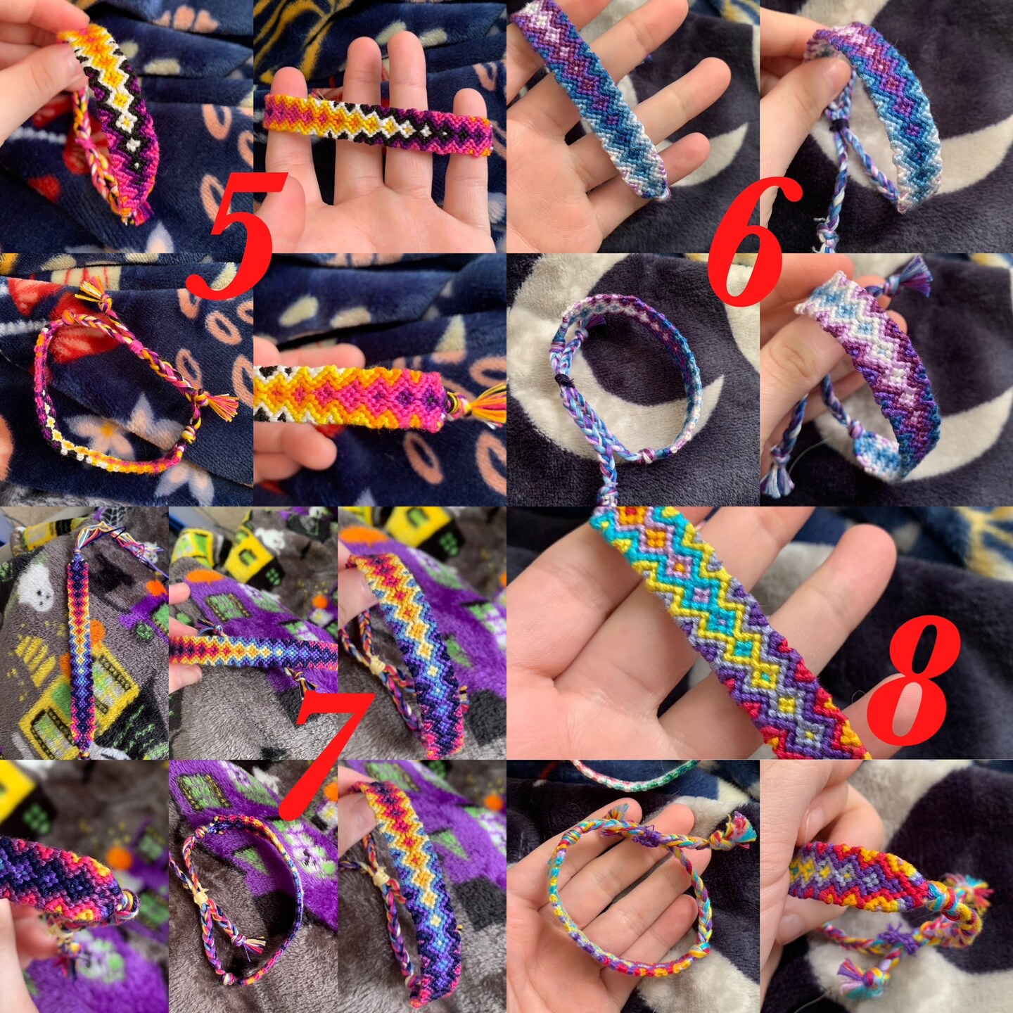 How to Make a Diamond Friendship Bracelet Pattern - Sarah Maker