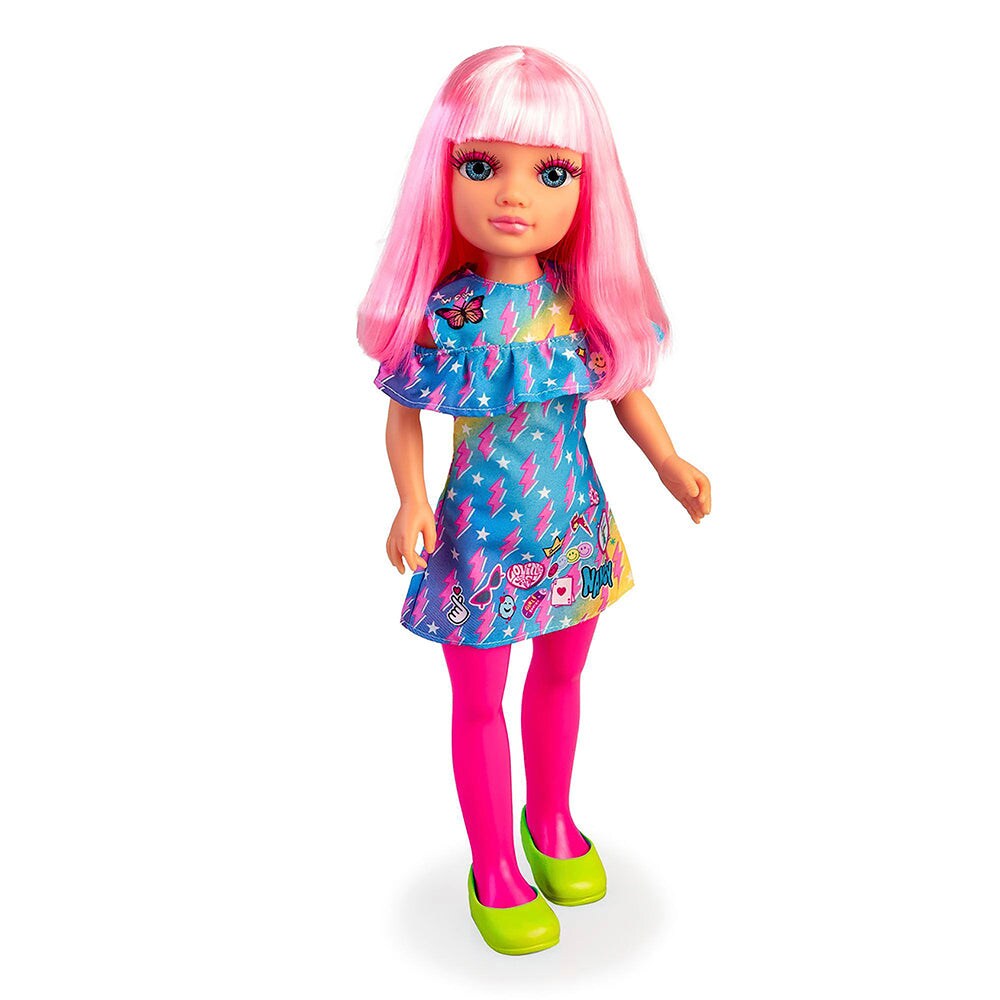 Nancy Neon Fashion Doll with Pink Hair, 16&#x22; Doll