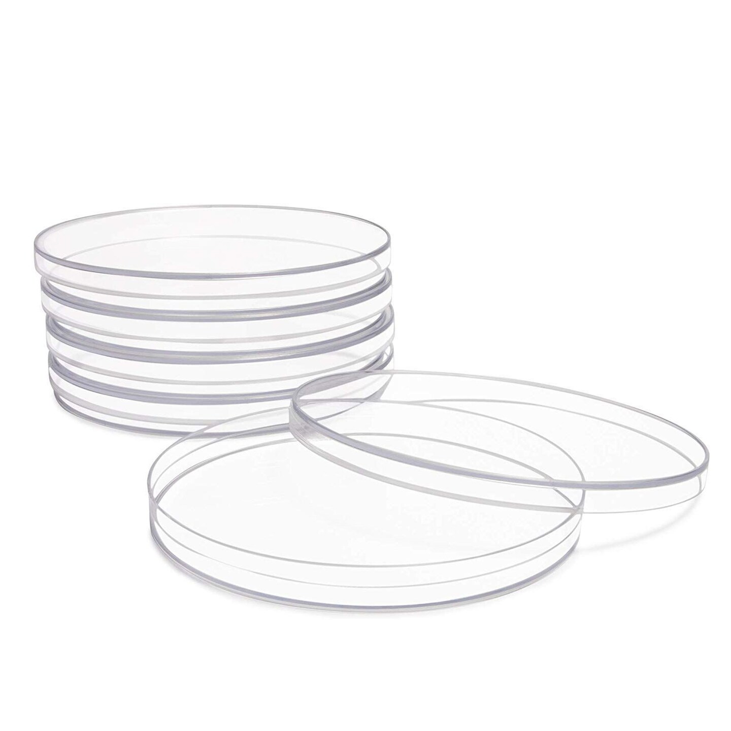 Polystyrene Petri Dish (Plastic, 3.7 in, Clear, Pack of 10)