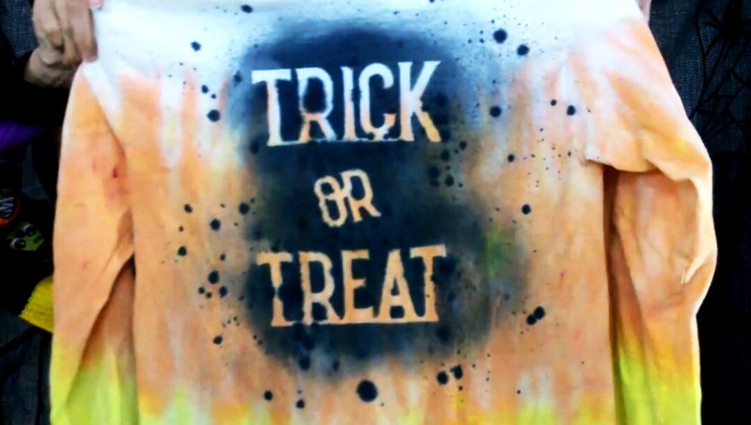 Halloween Tie Dye - Candy Corn DIY Shirt image 6
