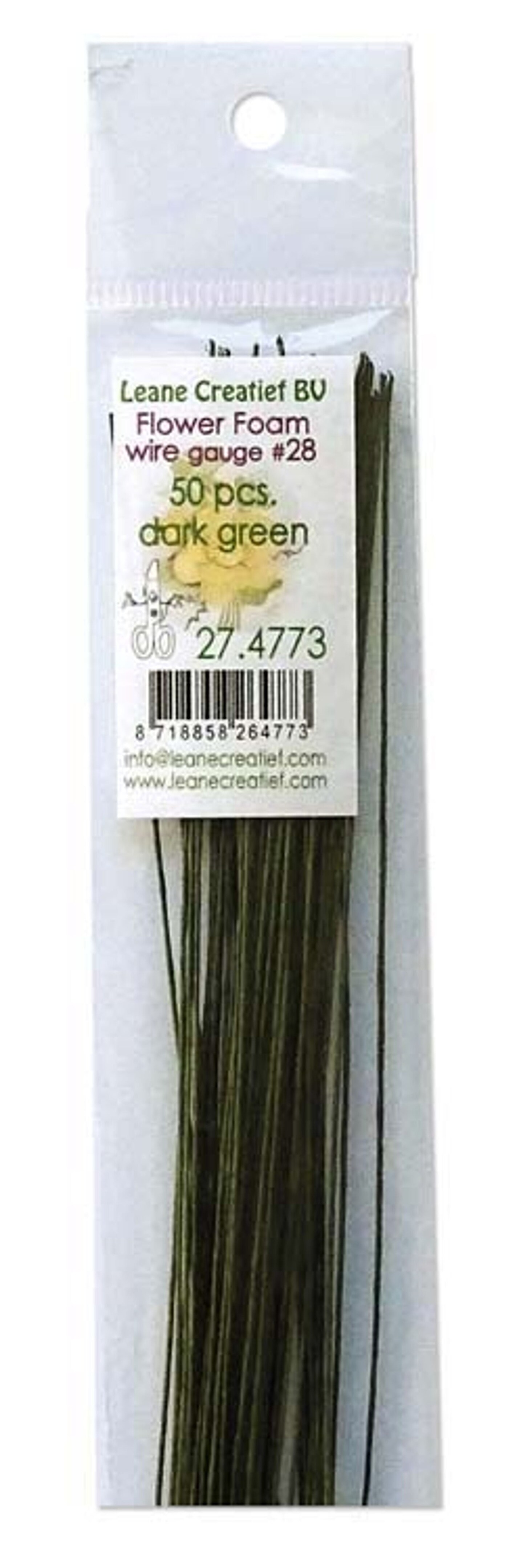 Flower Wire 28 Gauge - DARK GREEN