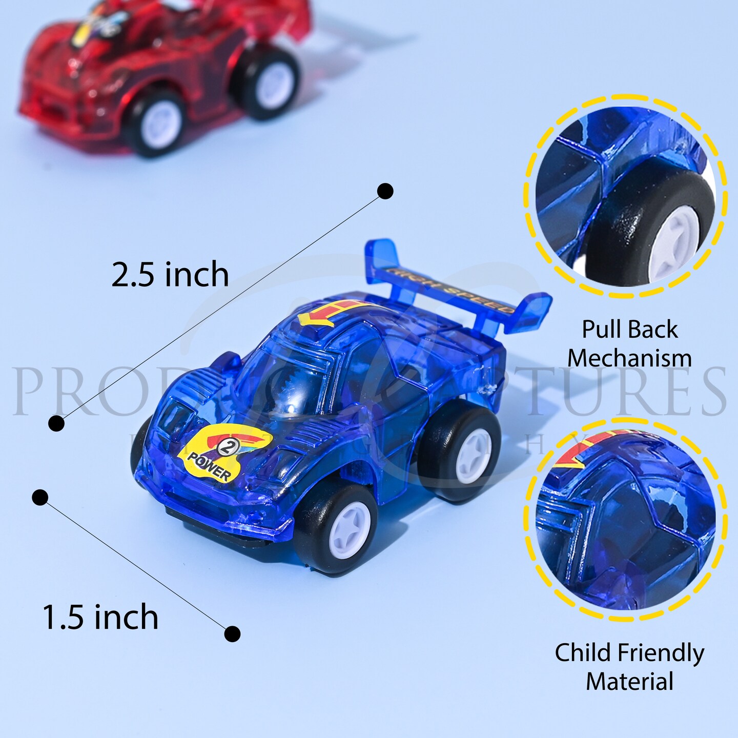 2.5&#x22; Party Pack Assorted Pull Back Racing Cars - 24 Pieces