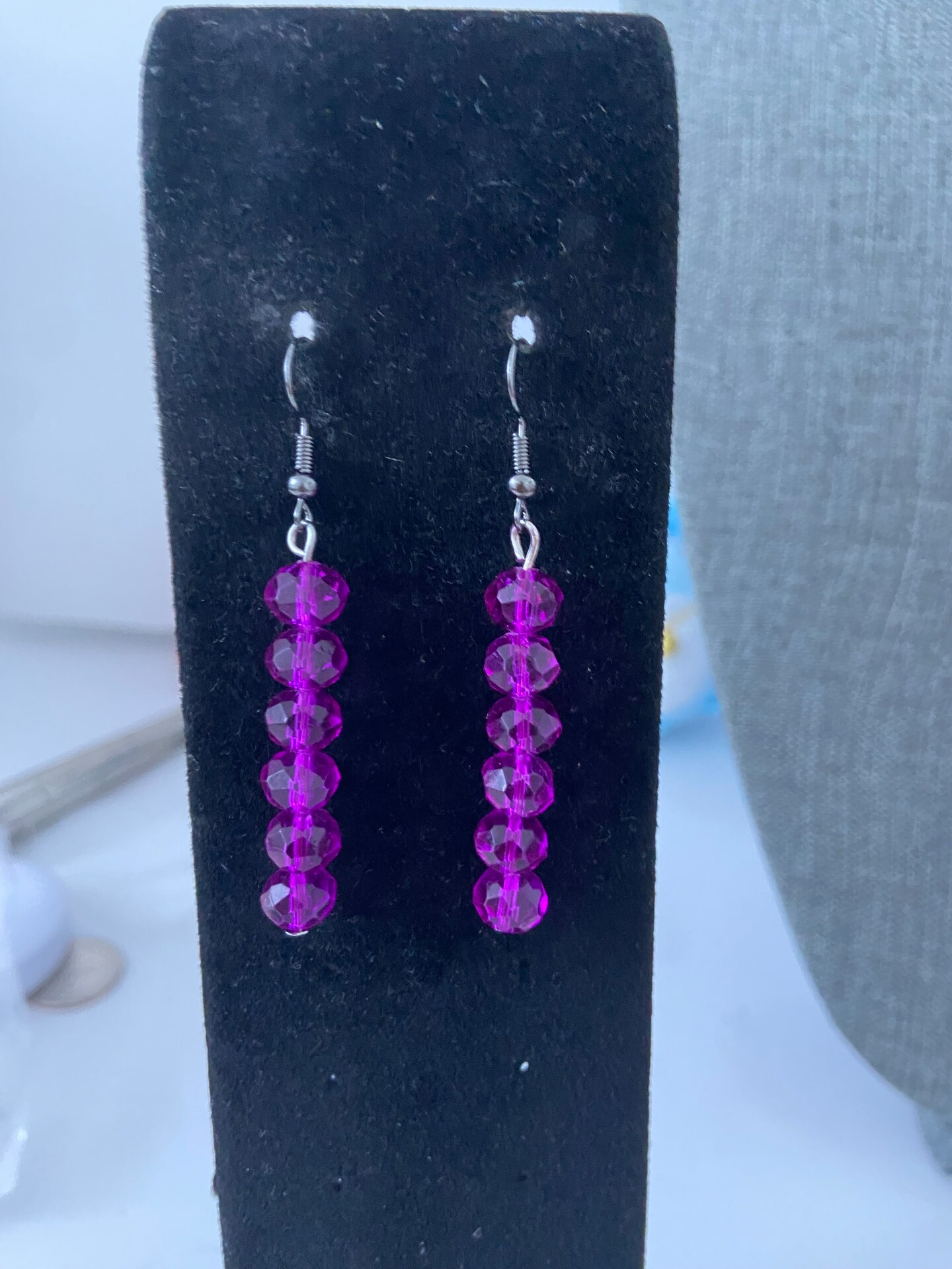 How to make glass bead earrings image 1