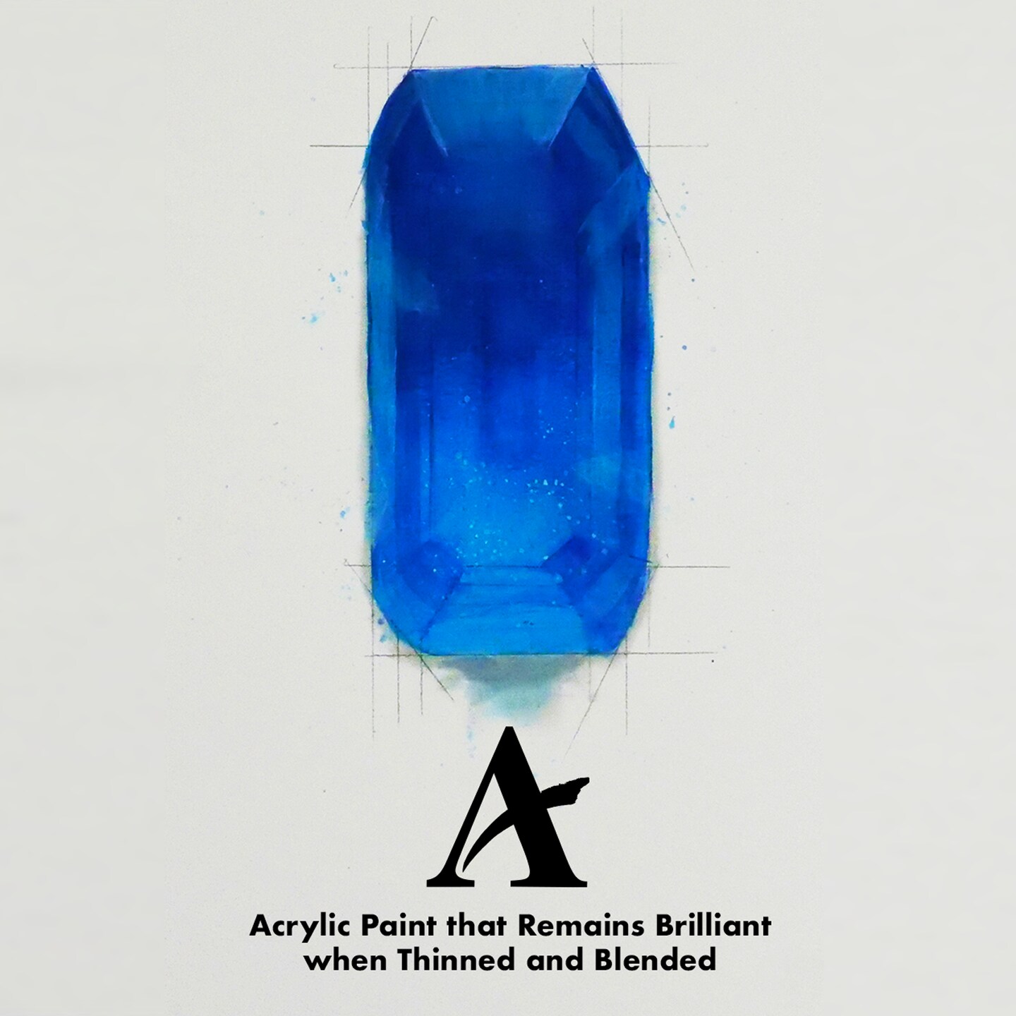 Grumbacher Academy Acrylic Paint Set, Six Colors, 90 ml. Tubes