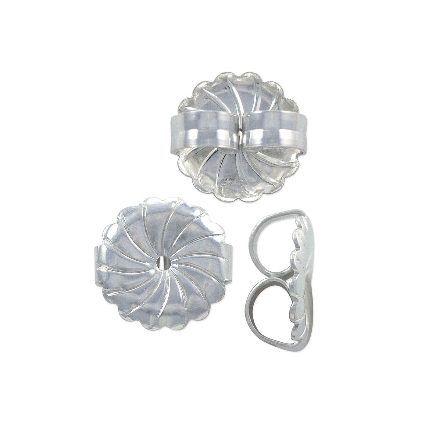 JewelrySupply Replacement Earring Backs Extra Heavy 9.5mm Sterling